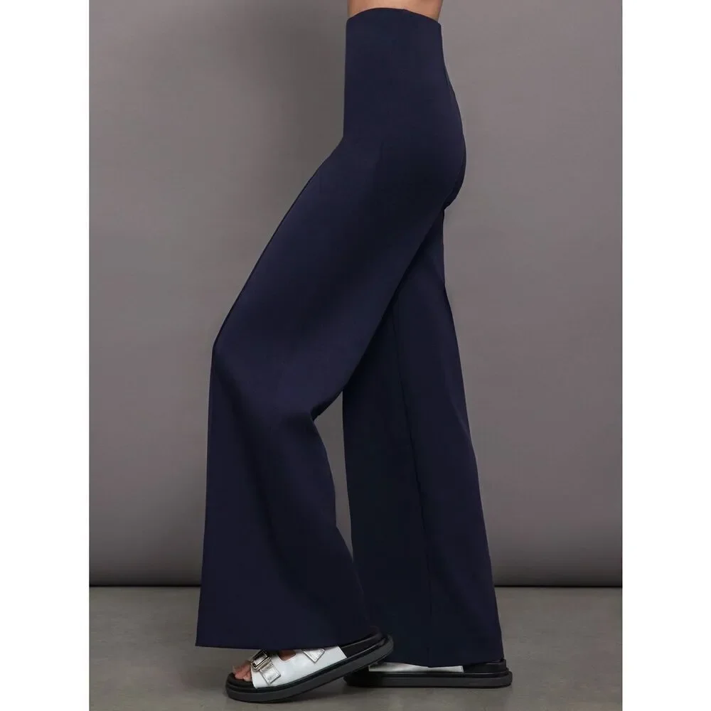 NWT Carbon38 Navy High Waisted Scuba Pant - Picture 4 of 10